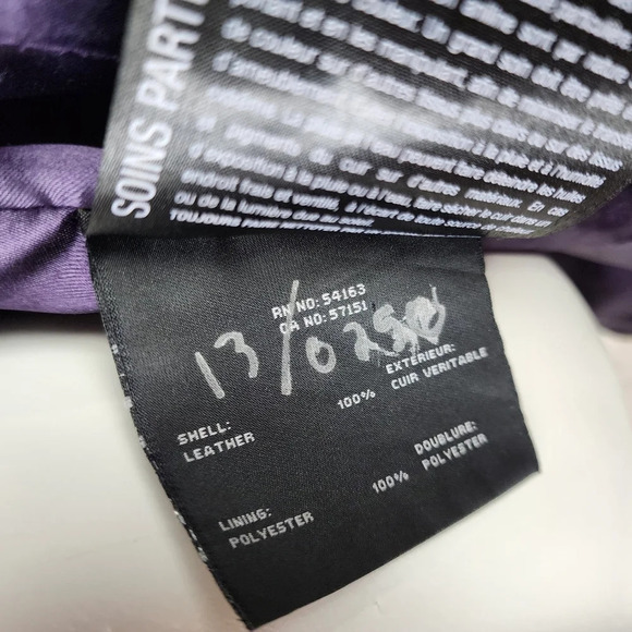 Marc New York Andrew Marc Leather Jacket Zip Front Caramel Size Large - Picture 15 of 16